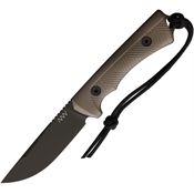 Acta Non Verba P200051 P200 OD Green Fixed Blade Knife Coyote Brown Handles