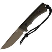 Acta Non Verba P200053 P200 Coyote Brown Fixed Blade Knife OD Green Handles