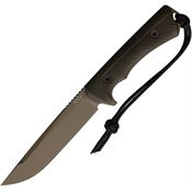 Acta Non Verba P300061 P300 Coyote Brown Fixed Blade Knife OD Green Handles