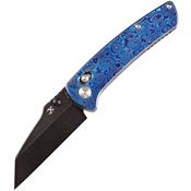 Kansept 1015M1 Main Street Crosslock Black Knife Blue Handles