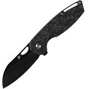 Kansept 1022A6 Model 6 Shred Black Knife Black Handles