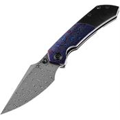 Kansept 1034A8 Fenrir Knife Titanium Handle with Timascus inlay