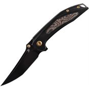Kansept 1056A1 Baku Knife Black Copper Handles