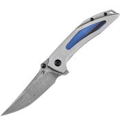 Kansept 1056A4 Baku Knife Black and Blue G10 Handles