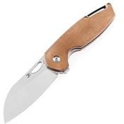 Kansept 1022A5 Model 6 Knife Brown Micarta Handles