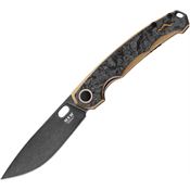 MKM-Maniago ELBRCFD Eclipse Stonewash Knife Bronze Handles