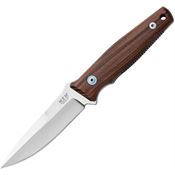 MKM-Maniago TPFDS TPF Defense FAT Carbon Red Satin Fixed Blade Knife Santoswood Handles