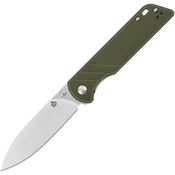 QSP 102B2 Parrot Linerlock Knife Green Handles