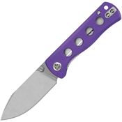 QSP 150D1 Canary Knife Purple G10 Handles