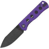 QSP 150D2 Canary Knife Purple G10 Handles