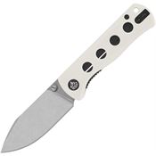 QSP 150G1 Canary Knife White G10 Handles