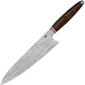 QSP KK003B Mulan Series Gyuto Damascus Fixed Blade Knife Ironwood Handles