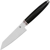 QSP KK005A Mulan Series Kritsuke Satin Fixed Blade Knife Ebony Handles
