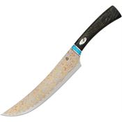 QSP KK006B Noble Series Butcher Damascus Fixed Blade Knife Stabilizedwood Handles