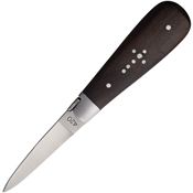Baladeo DUB1097 Oyster Satin Fixed Blade Knife Brown Handles