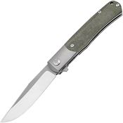 Boker 112943 TRPPR Framelock Knife Green Micarta Handles