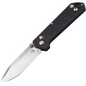 Boker Plus P01BO800 Kihon DC Crossbar Lock Satin Folding Knife Black Handles