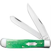Case XX 19940 Trapper Knife Emerald Green Handles