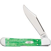 Case XX 19943 Mini Copperlock Folding Knife Emerald Green Handles