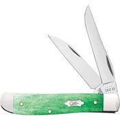 Case XX 19944 Mini Trapper Knife Emerald Green Handles