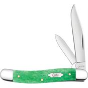 Case XX 19946 Texas Jack Clip & Pen Knife Emerald Green Handles