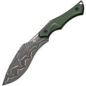 Civivi 047CDS2 Vaquita II Neck Damascus Fixed Blade Knife Green Handles