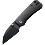 Civivi 19068SC1 Baby Banter Wharncliffe Black Knife Black Handles