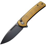 Civivi 210066 Conspirator Black Stonewashed Button Lock Knife Ultem Handles