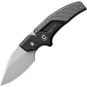 Civivi 210363 Typhoeus Adjustable Stonewash Fixed Blade Knife Black/Gray Handles