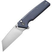 Civivi 230281 Amirite Button Lock Knife Blue/Gray G10 Handles