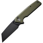 Civivi 230283 Amirite Button Lock Knife OD Green G10 Handles