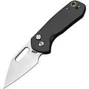 CJRB 1933BK Mini Pyrite Button Lock Knife Black Handles