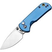 CJRB 1934BU Mica Button Lock Knife Blue Handles