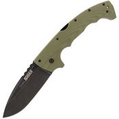 Cold Steel FL50MAX 5 Max Lockback Knife OD Green Handles