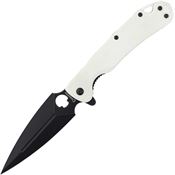 Daggerr FM021WBW Arrow Linerlock Knife with White Handles