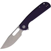 Eutektik 004 Trinity Linerlock Knife with Purple G10 Handles