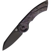 Fox 550CFPA Radius Lock Black Knife Purple Handles