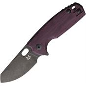 Fox 608LIMB Baby Core Linerlock Knife with Burgundy Handles