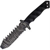Halfbreed Blades ERK01TOPO Emergency Rescue Topo Black Fixed Blade Knife Black Handles