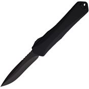 Heretic 0336AT Auto Manticore X Recurve DLC Black Knife Black Handles