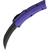 Heretic 0606APU Auto ROC OTF DLC Black Knife Purple Handles