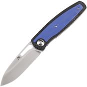 Kansept 050A6 Mato Linerlock Knife with Carbon Fiber/Blue Handles