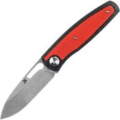 Kansept 050A7 Mato Linerlock Knife with Carbon Fiber Red Handles