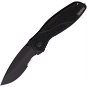 Kershaw 1670GBBLKSTB Blur Assist Open Linerlock Knife with Black Second Handles