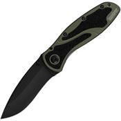 Kershaw 1670OLBLKB Blur Assist Open Linerlock Knife Grn Second