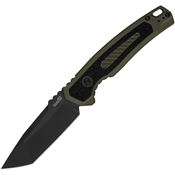 Kershaw 7105OLBLK Auto Launch 16 Button Lock Knife OD Green Handles