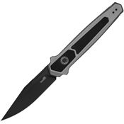 Kershaw 7951 Auto Launch 17 Black Button Lock Knife Gray Handles