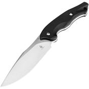 Kizer I1055A1 Magara Satin Fixed Blade Knife Black Handles