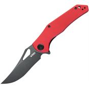 Kubey 149F Phemius Linerlock Knife with Red Handles