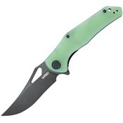 Kubey 149H Phemius Linerlock Knife with Jade Handles
